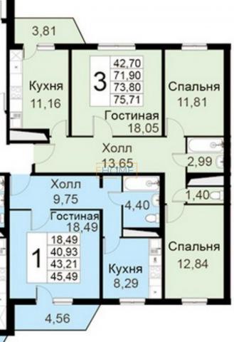 Квартира на продажу в Малых Вяземе, , 1 фото №4