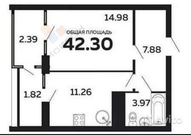 Квартира на продажу в Туапсе, Портовиков ул, 39 лит 4 фото №1
