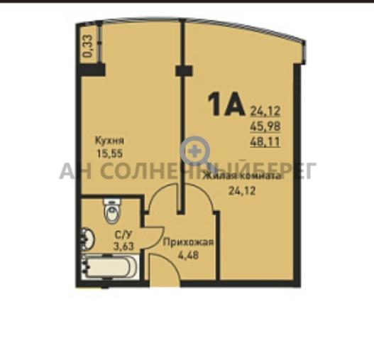 Квартира на продажу в Небуге, улица Газовиков, 3А/3 фото №14