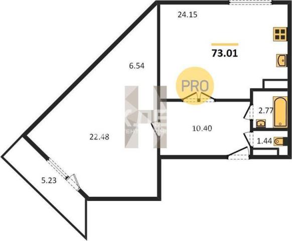 Квартира на продажу в Пермье, Яблочкова улица, 3 фото №6