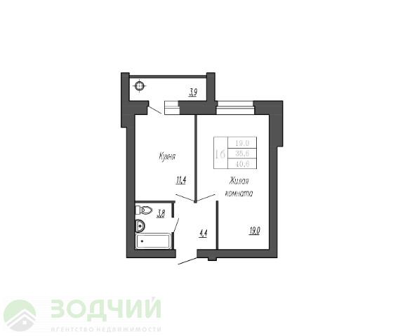 Квартира на продажу в Чебоксаре, улица Грасиса, поз1 фото №3