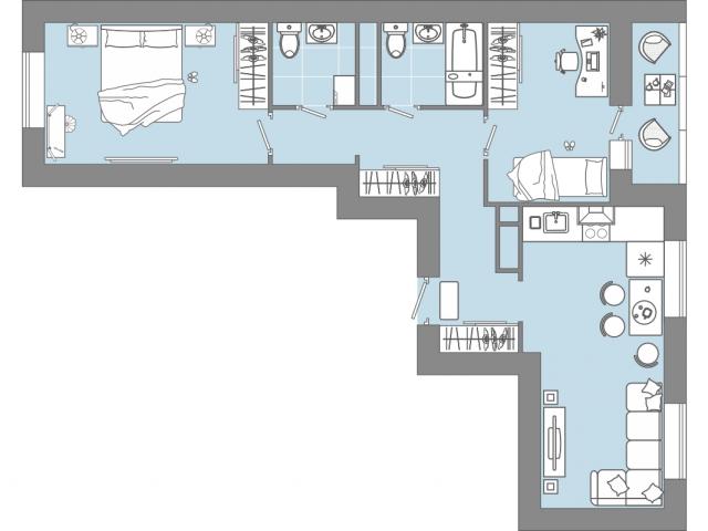 Квартира на продажу в Ульяновске, б-р Знаний, стр. 4 фото №0