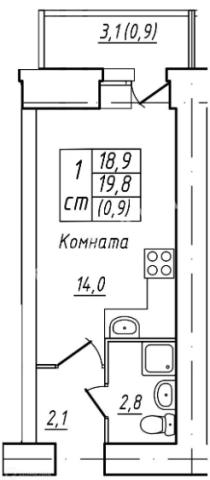 Квартира на продажу в Вологде, Ломоносова улица, 4 фото №0
