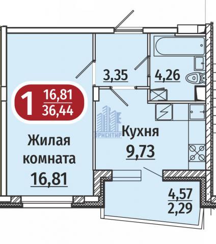 Квартира на продажу в Чебоксаре, проспект Геннадия Айги, поз3 фото №0