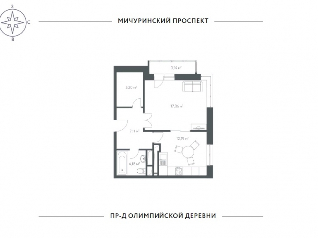 Квартира на продажу в Москве, улица Мичуринский Проспект, Олимпийская Деревня, 10к1 фото №1