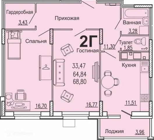 Квартира на продажу в Пензе, Богданова ул, 34 фото №0