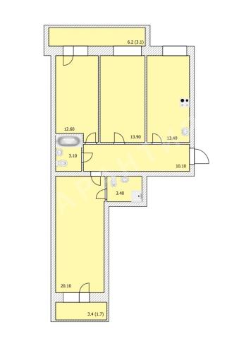 Квартира на продажу в Вологде, Беляева улица, 21 фото №0