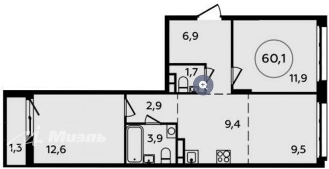 Квартира на продажу в Коммунарке, Эдварда Грига ул, 15 фото №0