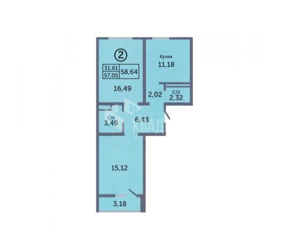 Квартира на продажу в Оренбурге, улица Берёзка, 19 к.1 фото №1