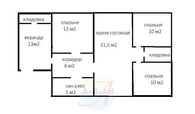 Дом на продажу в име Дзержинскоге, Солнечная улица, 13 фото №0