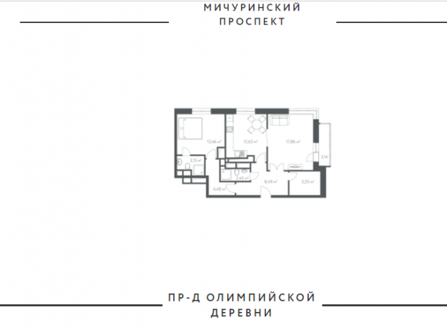 Квартира на продажу по адресу Россия, Московская область, Москва, улица Мичуринский Проспект, Олимпийская Деревня, 10 фото №6
