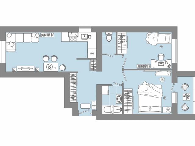 Квартира на продажу в Ульяновске, мкр. Волжские кварталы, стр. 7 фото №0