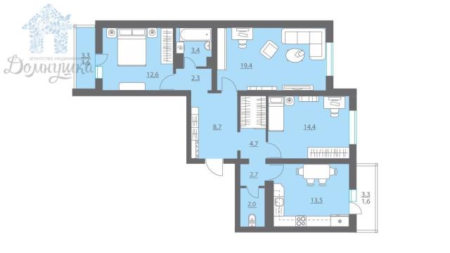 Квартира на продажу в Воронеже, Димитрова улица, 51а фото №3