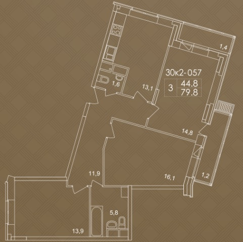 Квартира на продажу в Сабурово, Парковая улица, 13 фото №5