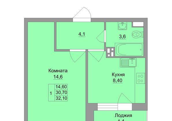 Квартира на продажу в Ростове-на-Дону, улица Ткачёва, 25 фото №1