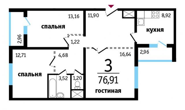 Квартира на продажу по адресу Россия, Ростовская область, г Ростов-на-Дону, Ткачева, 20 фото №0