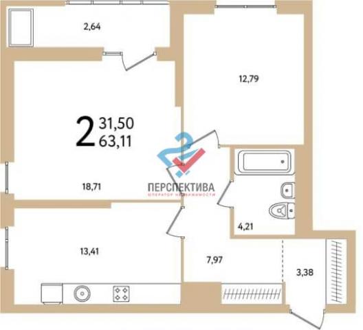 Квартира на продажу в Уфе, улица Уфимское Шоссе, 24/1 фото №4