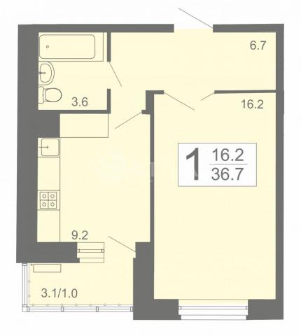 Квартира на продажу в Заречном, улица Ахунская, 25 фото №2