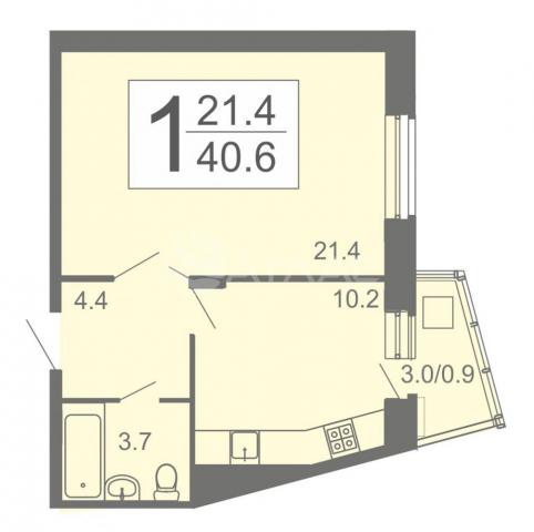 Квартира на продажу в Заречном, улица Ахунская, 25 фото №2