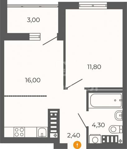 Квартира на продажу в Екатеринбурге, улица Новостроя, 13  фото №0