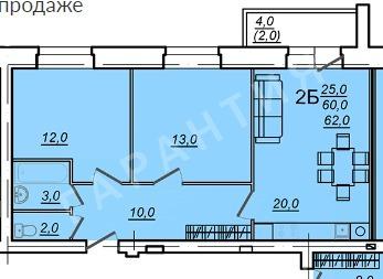 Квартира на продажу в Вологде, Северная улица, 36в фото №0