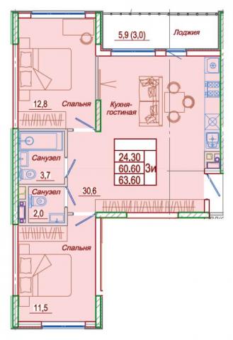 Квартира на продажу в Сукко, Мирная, д.11к1 фото №1