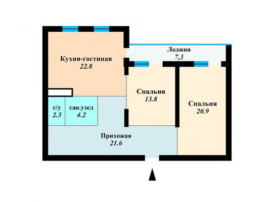 Квартира на продажу в Краснодаре, им. Дзержинского ул, 26к1 фото №15