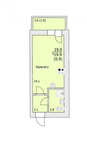 Квартира на продажу в Вологде, Ломоносова улица, 4 фото №0