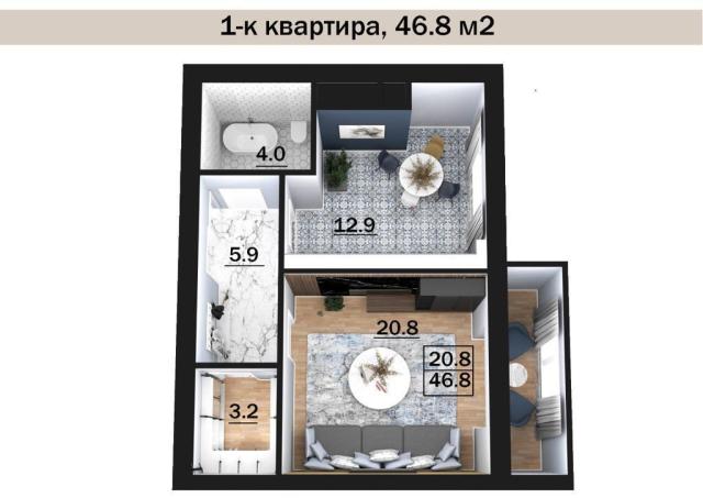 Квартира на продажу в Чегеме, микрорайон Долина Кавказа фото №6