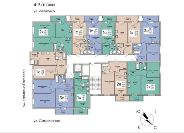 Квартира на продажу в Пермье, Капитана Гастелло улица, 6 фото №3