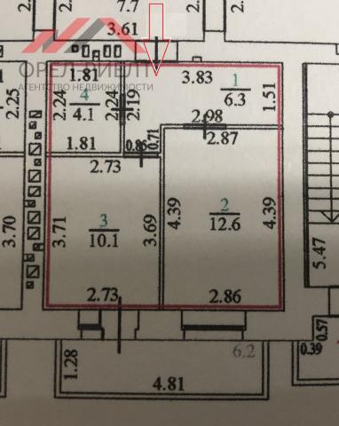 Квартира на продажу в Орёле, Ливенская улица, 33 фото №4